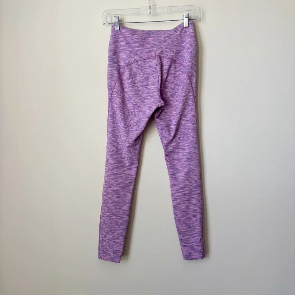 Outdoor Voices Flow High Waist 7/8 Leggings Small Spacedye Hyacinth Purple - Picture 4 of 10